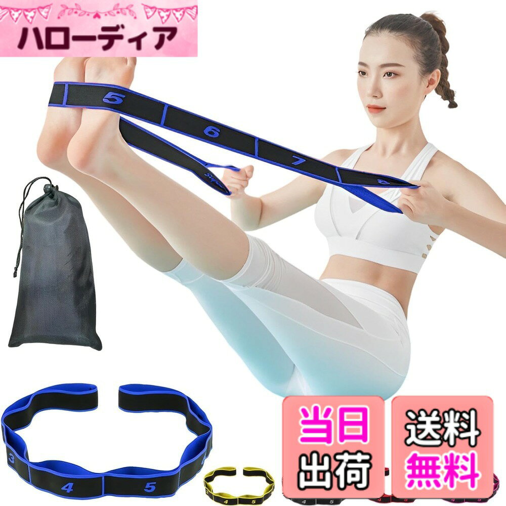 Rakuten - 【送料無料】fogman ストレッチバンド ゴム エクササイズバンド ストレッチチューブ バンド＆収納袋セット 色：ブルー