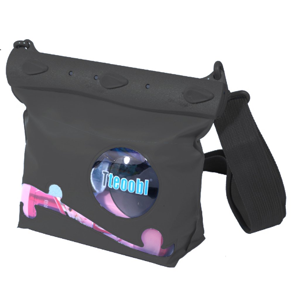 【送料無料】Tonna（トンナ） 防水バッグ 完全防水 防水ポーチ 全6色 防水国際保護等級IPX8 水中深さ20m防水可能 PVC素材 海水浴 釣り プール ダイビング アウトドア ショルダーバッグ 【Mサイズ】 色：ブラック