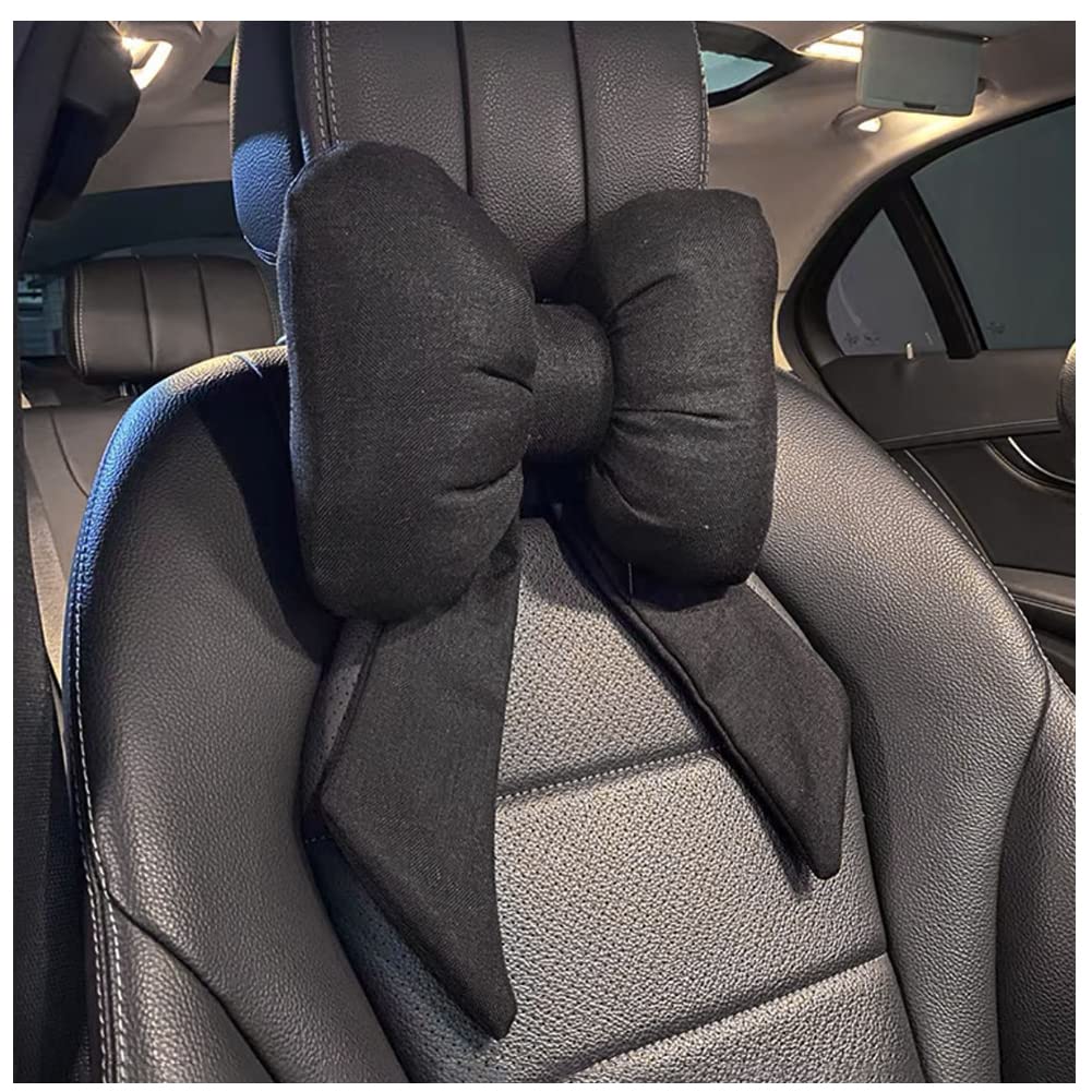 【送料無料】YUYAKESHI ネックパッド ヘッドレスト ネックピロー リボン ふわふわ かわいい クッション..