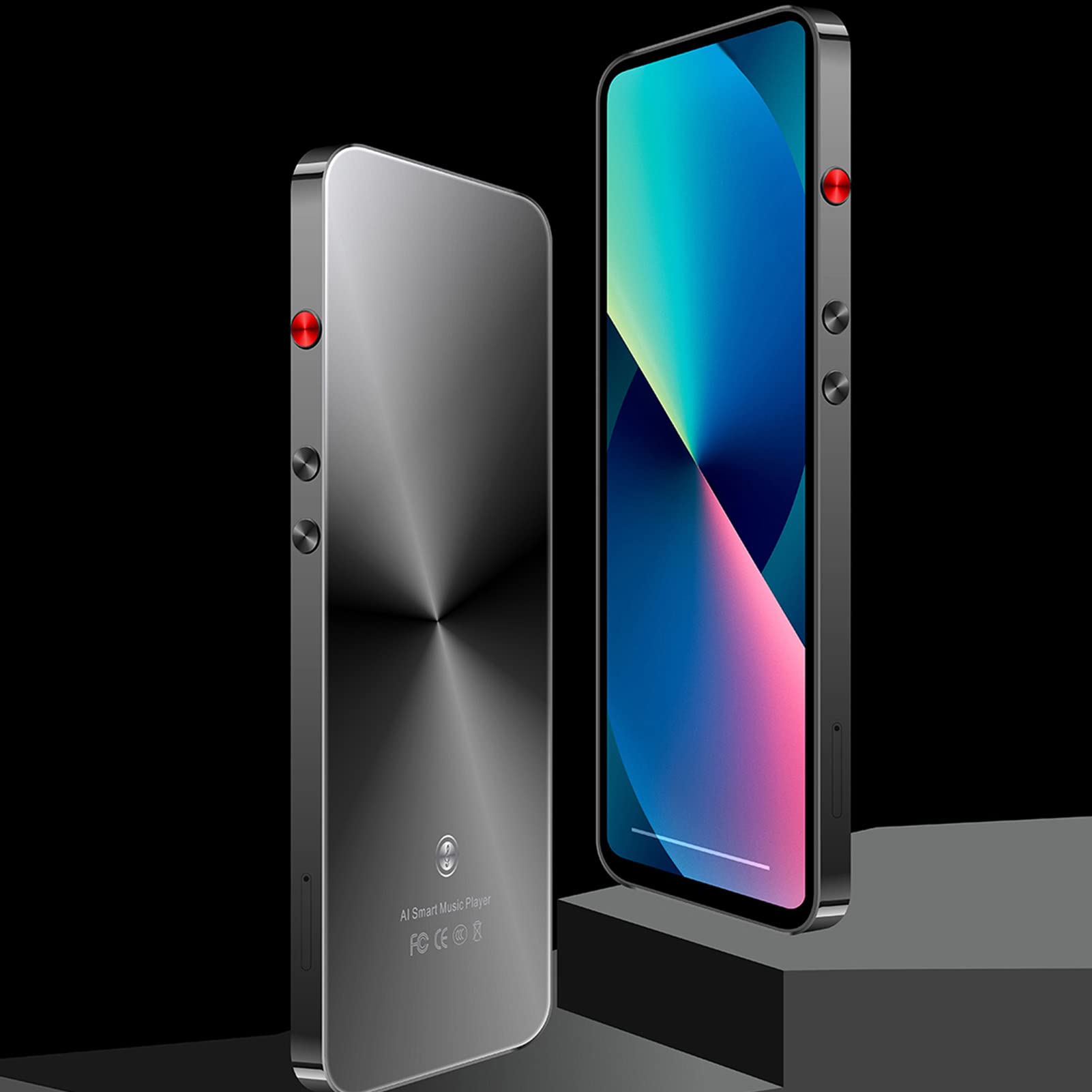 【送料無料】BluetoothとWiFiを備えたMP3プレーヤー、5.0インチフルタッチHDスクリーンMP4 MP3プレーヤ..