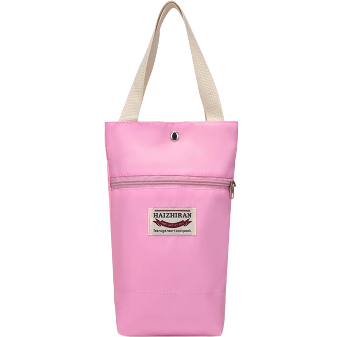 【送料無料】YUYAKESHI 水筒カバー ボトルカバー ストラップ 小物いれ ジッパー付き袋 傘入れ バッグ 持ち歩き ペットボトル 大容量 水筒用 通勤 色：ピンク、サイズ：手提げ