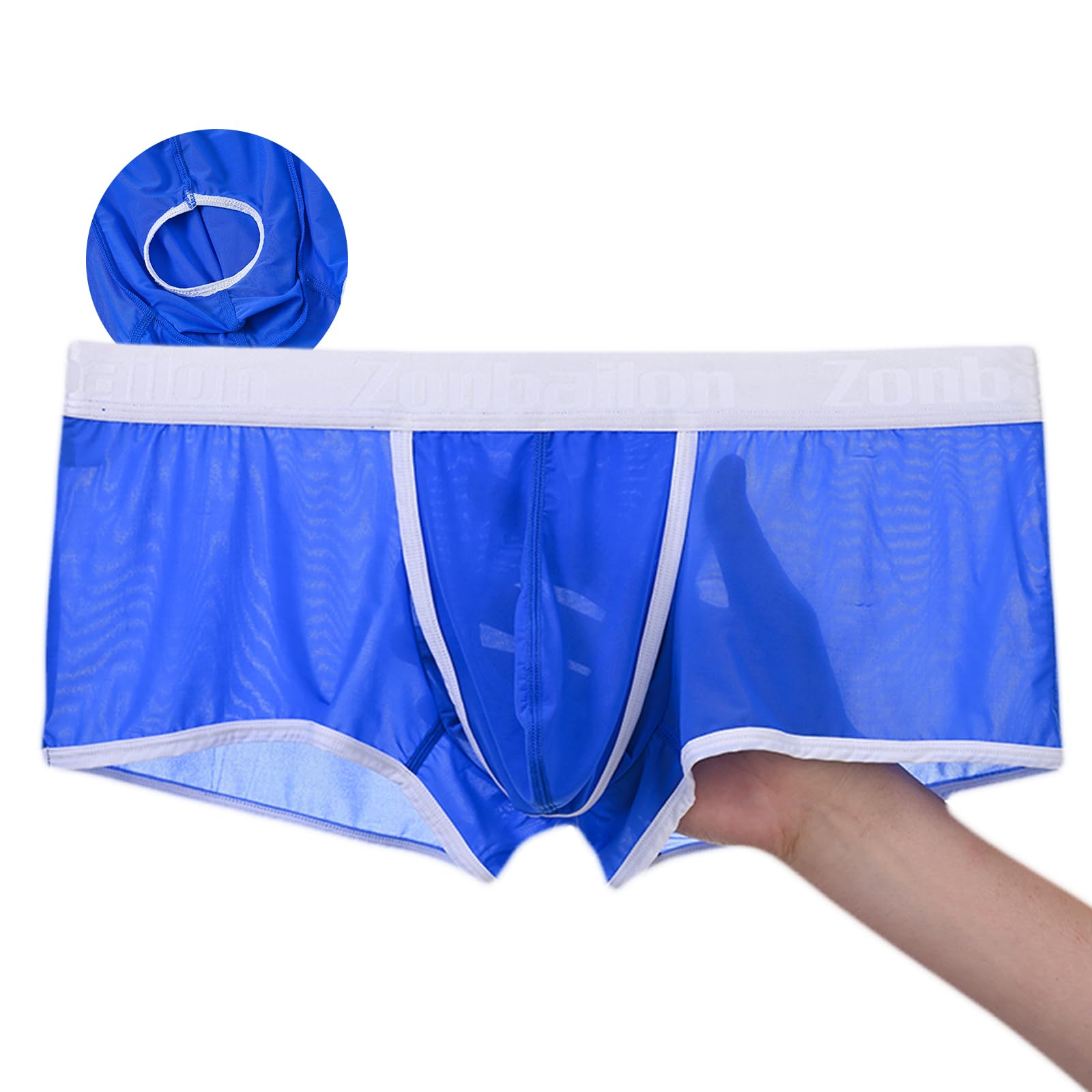 【送料無料】[ZONBAILON] ボクサーパンツ メンズ 冷感 蒸れない 夏 ローライズ 分離構造 男性下着 また..