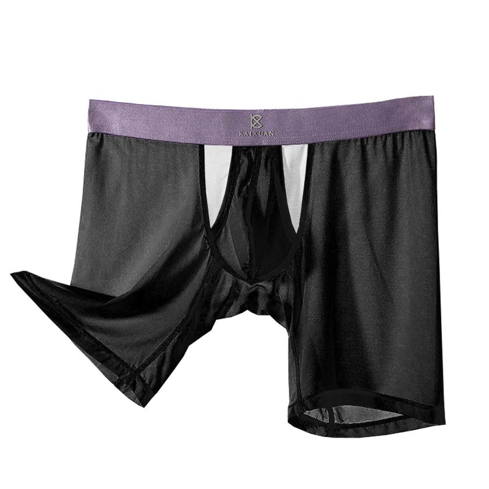 【送料無料】[Pastinde] ボクサーパンツ メンズ 前開き ロング 分離型 蒸れない ボクサーブリーフ 摩擦..
