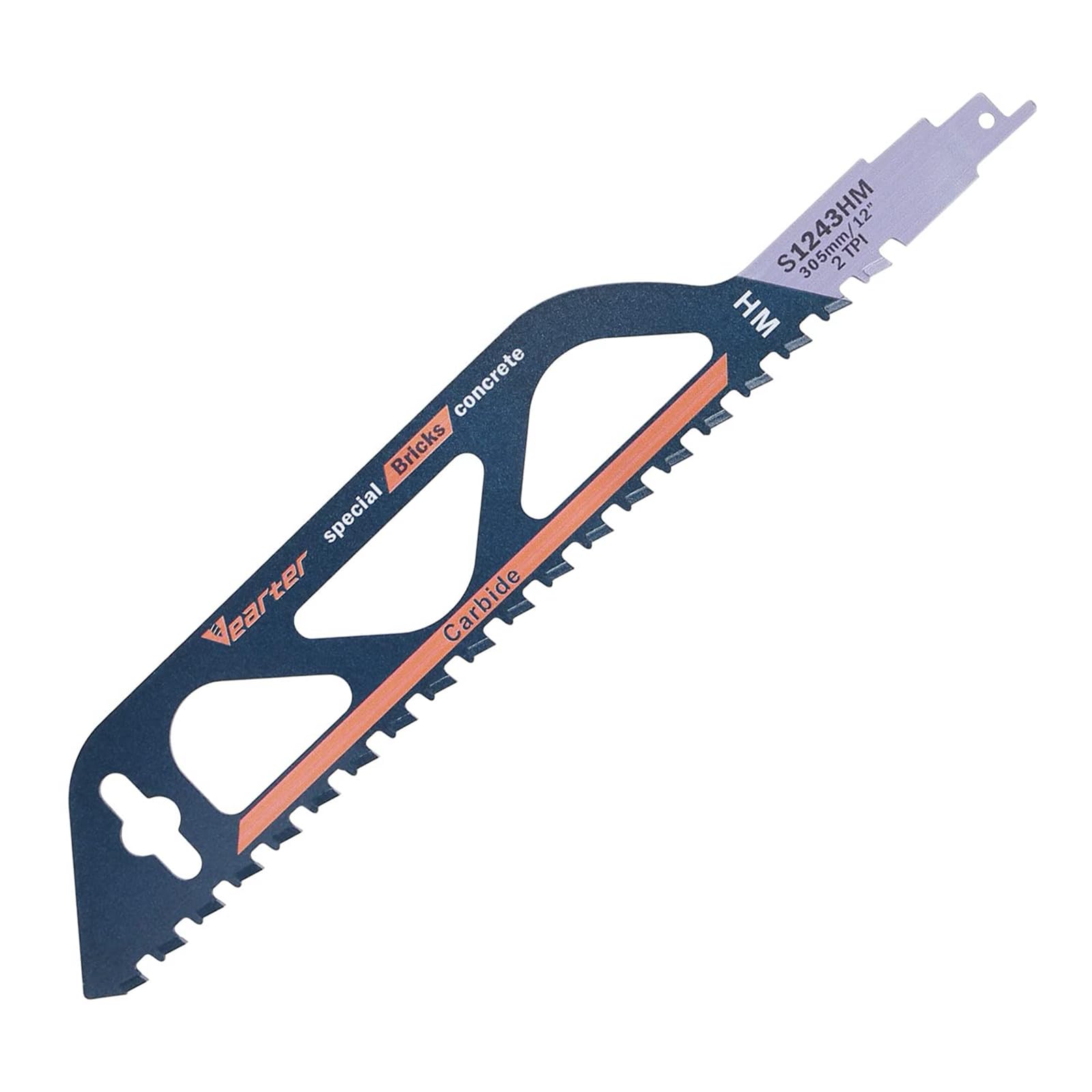 【送料無料】Vearter レシプロソー 替刃 高炭素鋼 セーバーソー 替え刃 電動ノコギリ コンクリートカッター ポーラスコンクリート、発泡レンガ、ファイバーセメントの切断用 色：青、サイズ：305mm