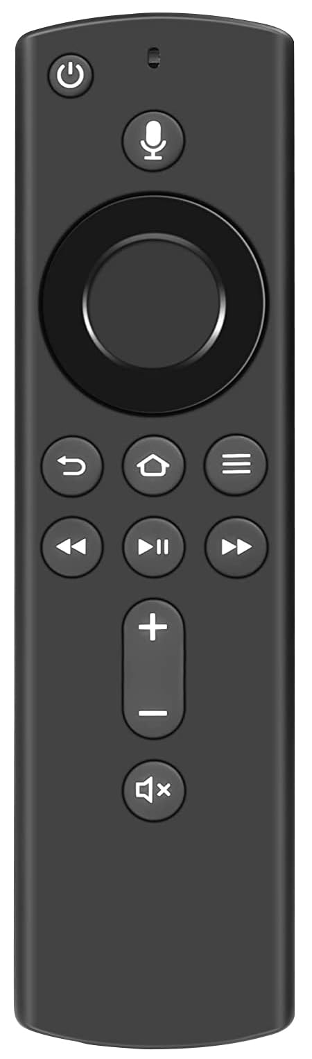 【送料無料】Alexa対応音声認識リモコン Fire TV Cube Stick 4K 交換用リモコン 色：アプリボタン付き(音声認識)