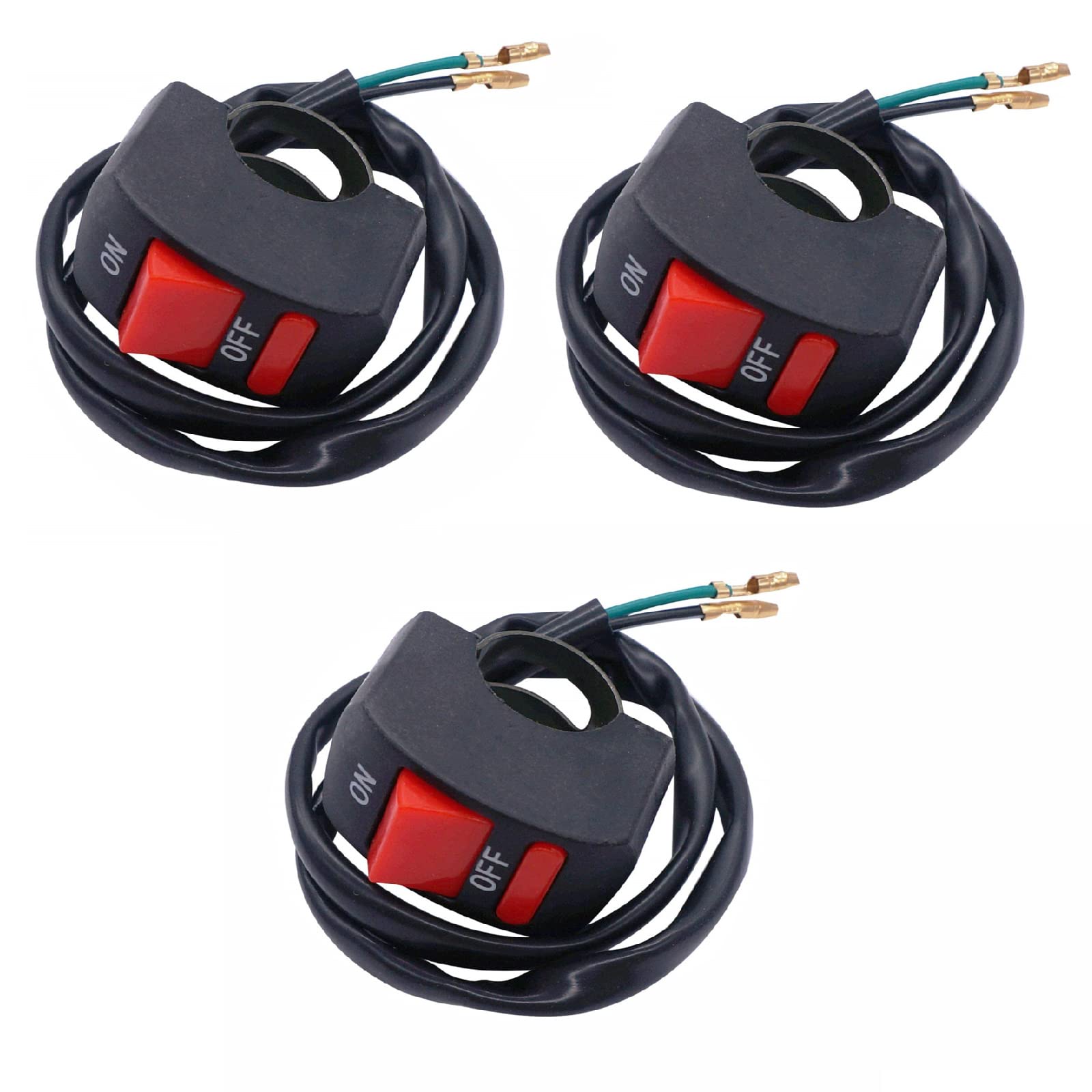 【送料無料】サムコス バイク スイッチ 汎用 コンパクト 押しボタンスイッチ バイク ライト スイッチ O..