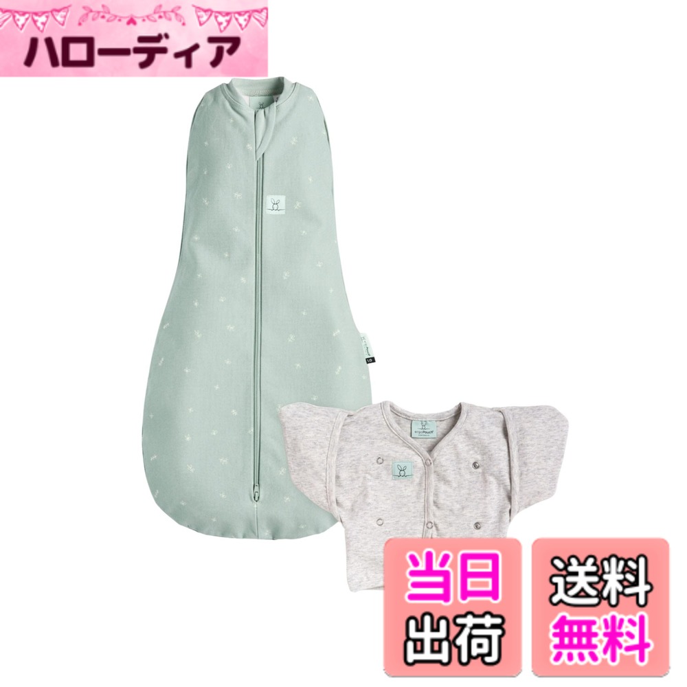 【送料無料】[ergoPouch] エルゴポーチ コクーンスワドル Cocoon Swaddle Bag 【正規品】 おくるみ 色：セージ、サイズ：0-3 Months