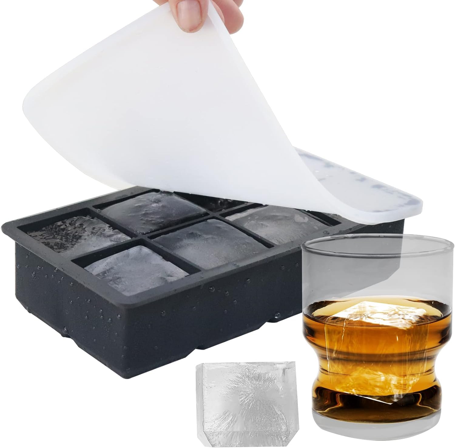 【送料無料】製氷皿 四角氷 シリコン製氷機製氷グリッドスクエアシリコーンアイスキューブ型サプリメン..