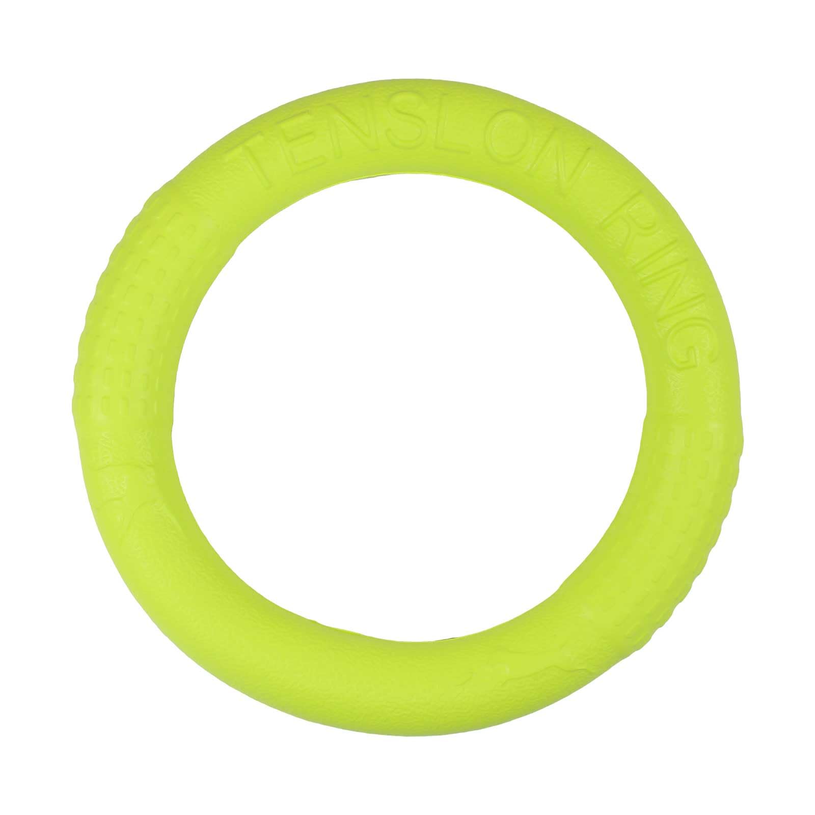【送料無料】Funriche 犬 おもちゃ 噛む玩具 小型 中型 犬用 ストレス解消 玩具 軽い 丈夫 水に浮く 噛むおもちゃ かみかみ リング 直径18cm 色：グリーン、サイズ：1個
