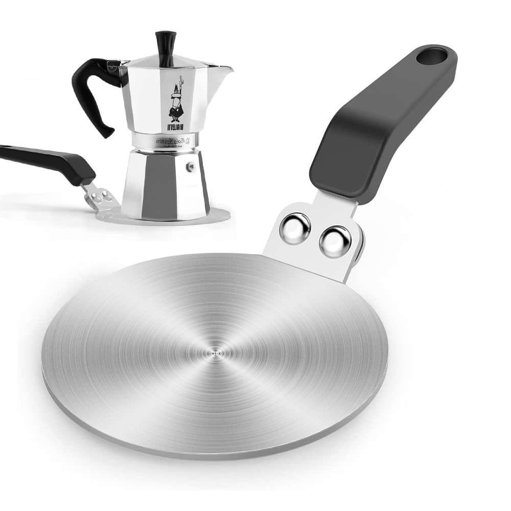 【送料無料】熱拡散器プレート IHヒーティングプレート 熱拡散コンバーター 直径13cm エスプレッソメーカー用、IH・ガスコンロ 熱誘導プレート 電磁調理器 キッチン用品 サイズ：直径13cm