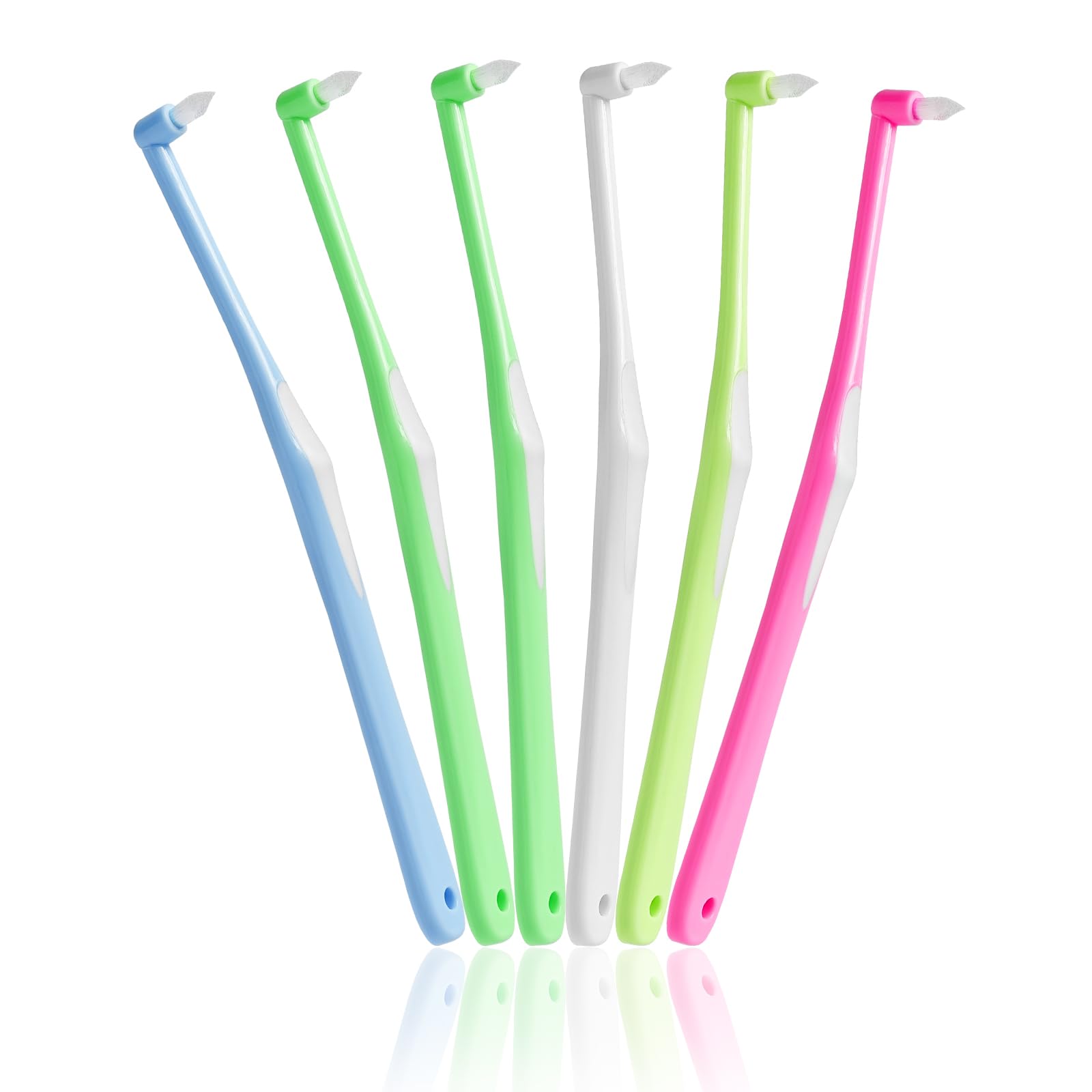 【送料無料】DXTECHPRO ワンタフトブラシ 超極細い やわらかめ 歯科用 歯ブラシ 部分磨き 奥歯用 矯正..