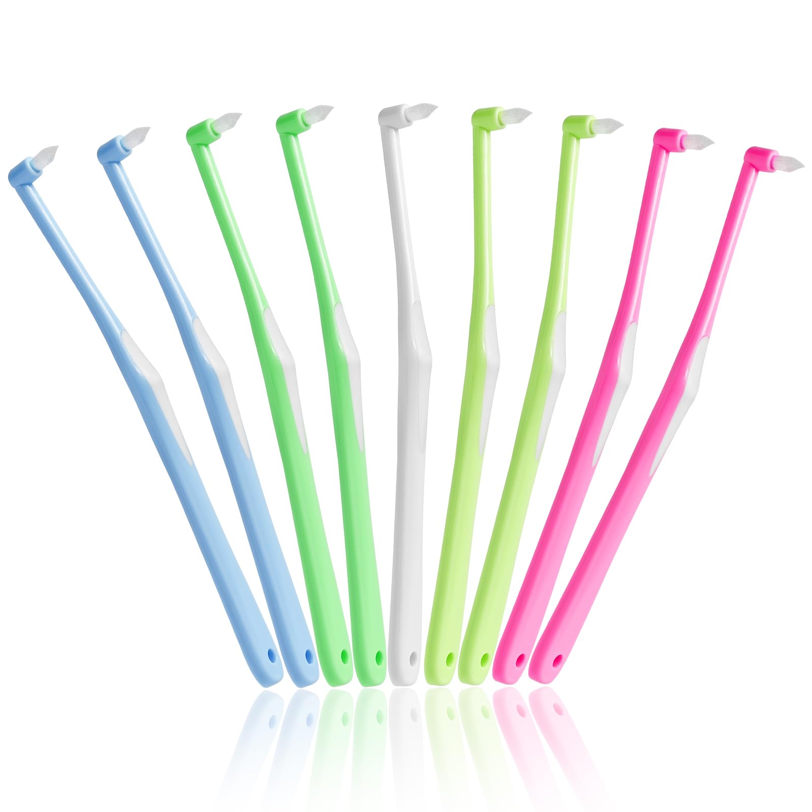 【送料無料】DXTECHPRO ワンタフトブラシ 超極細い やわらかめ 歯科用 歯ブラシ 部分磨き 奥歯用 矯正..