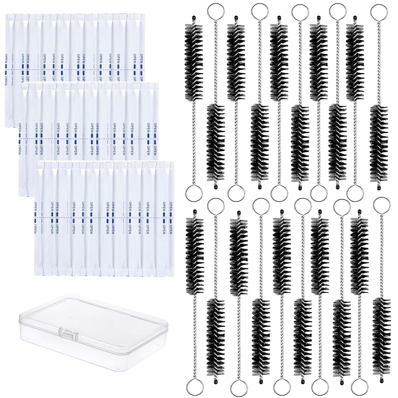 【送料無料】グロー専用 クリーニングブラシ クリーニング綿棒 クリーニングスティック glo専用 Glo Hyper X2およびX2 Airに対応便利な収納ケース付き 掃除用ブラシ グロー 掃除キット クリーニング スティック