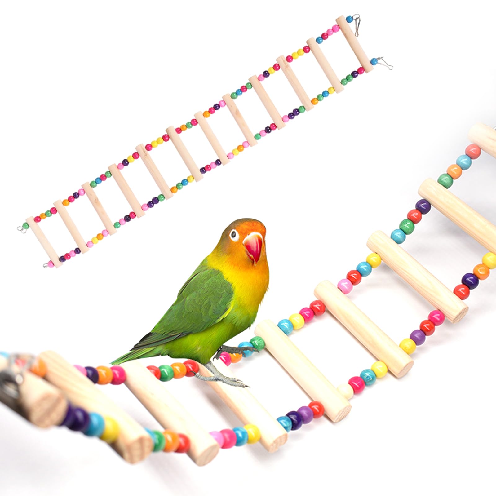 【送料無料】インコに喜ばれる 止まり木と梯子 ボールを含む、充実したペット用品 鳥籠用・小鳥用 おも..