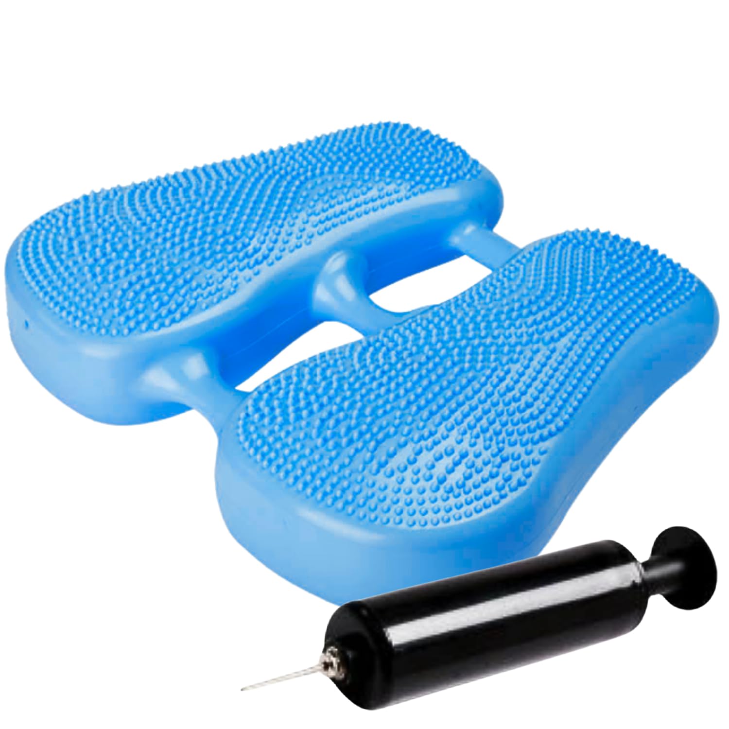 【送料無料】エアーステッパー 自宅 室内 足踏み 踏み台 フィットネス エクササイズ ダイエット 有酸素運動 トレーニング器具 健康器具 軽量コンパクト 静音タイプ PVC製 色：【ブルー】