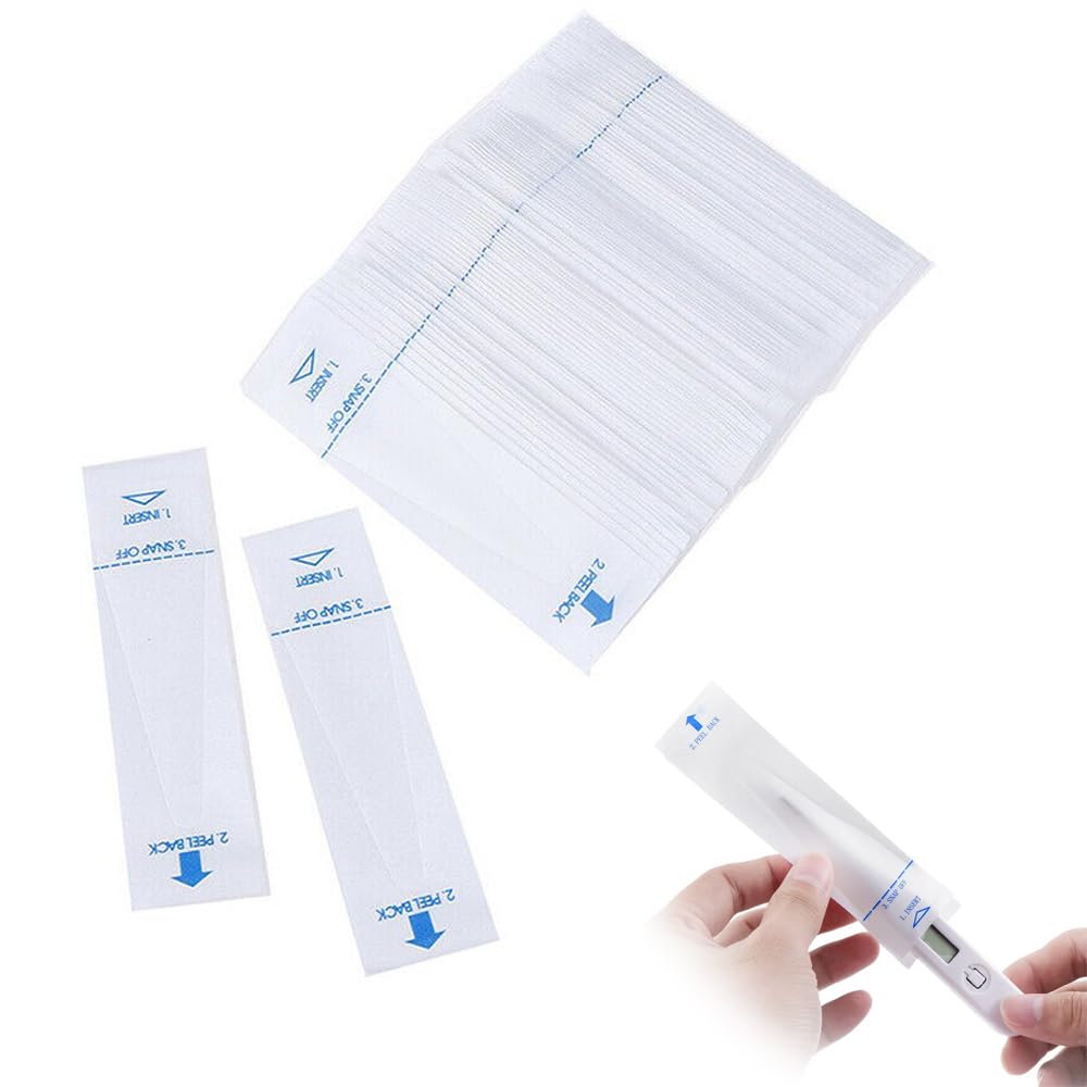 【送料無料】ISHR 温度計カバー 100枚セット 便利 衛生 使い捨て プローブカバー プローブケース ペット用電子体温計セット デジタル体温計カバー 色：100枚