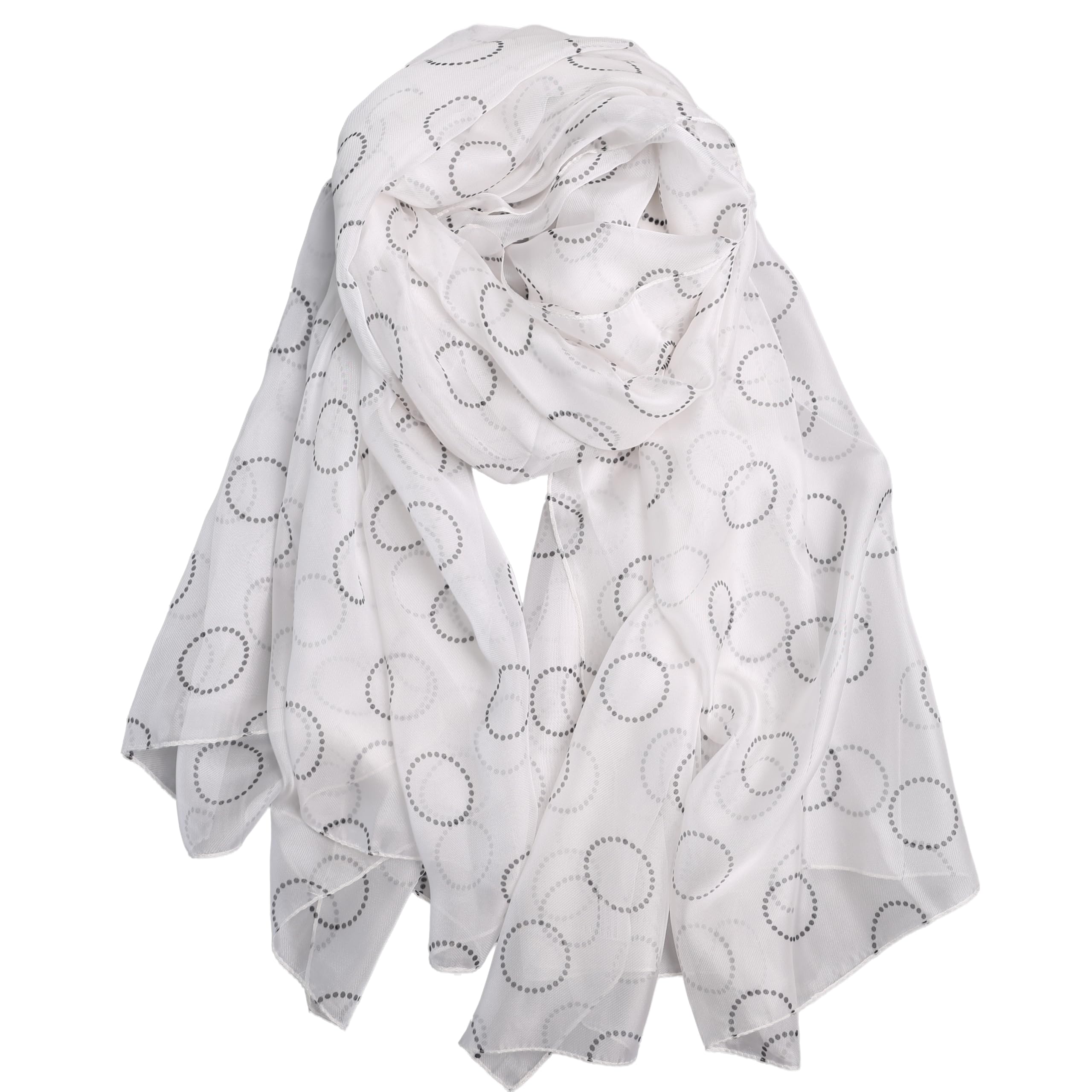 【送料無料】[BRMM MIA] 超薄手 大判ストール スカーフ マフラー ストール 花 ショール 大判ストール シルク レディース 春夏 上品 おしゃれ 海 旅行 日焼け防止 UV対策 色：ホワイト、サイズ：195*85cm