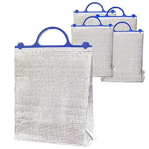 【送料無料】保冷バッグ 2Lx3本 約6L アルミ エコバック 保温 クーラーバッグ アウトドア 遠足 運動会 ..