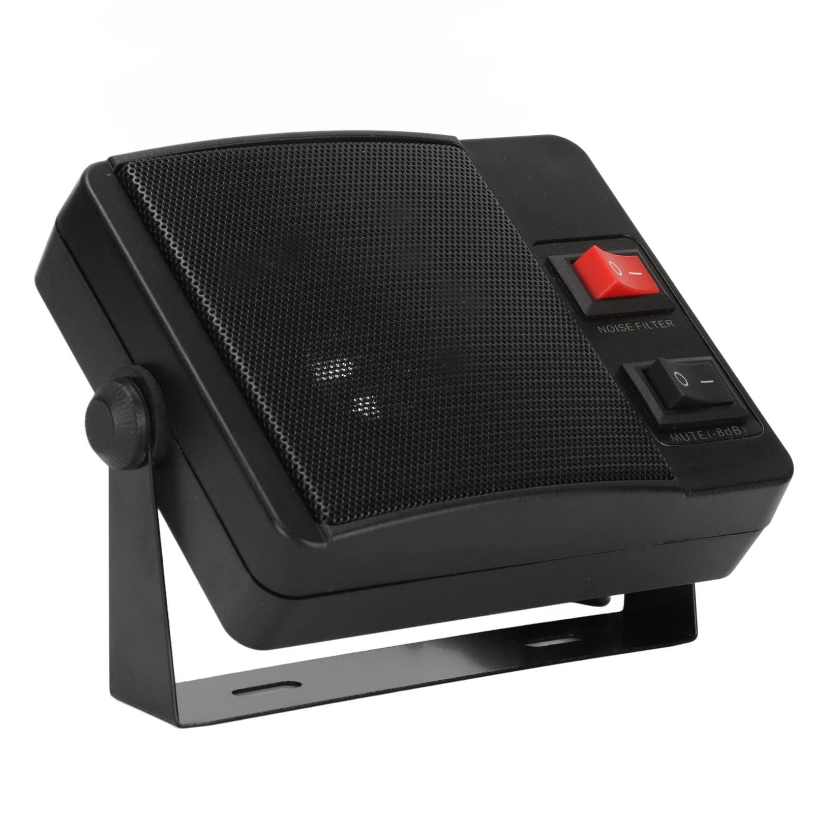 【送料無料】スピーカー、カーラジオスピーカー、安定したクリアなサウンドの外部通信スピーカー、ベース付き、ラジオスピーカー、Yaesu用、用、用 色：default