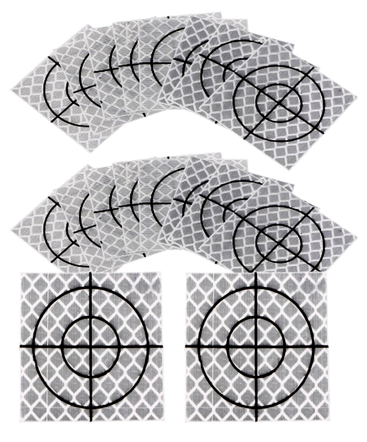 【送料無料】S.fields.inc 反射シート 測量用 調査ターゲット 20枚セット トータルステーション プリズ..