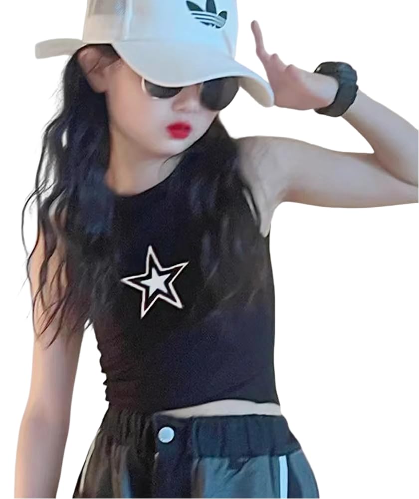 【送料無料】[ZGKULAEAOW] [安価セール]キャミソール キッズ ニット素材 女の子 ハーフトップ ステージ..