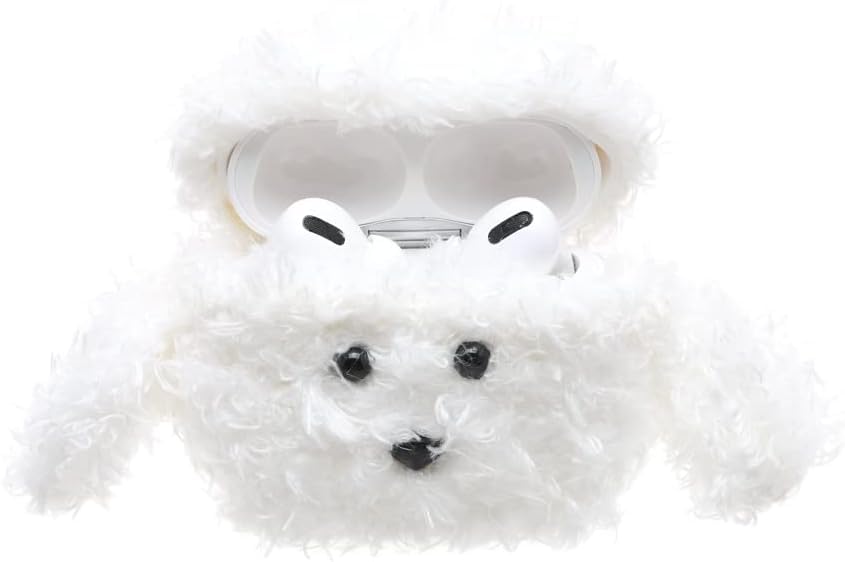 【送料無料】かわいい モコモコ 犬 ぬいぐるみ ケース Airpods pro ケース おしゃれ 韓国 Airpods pro2..
