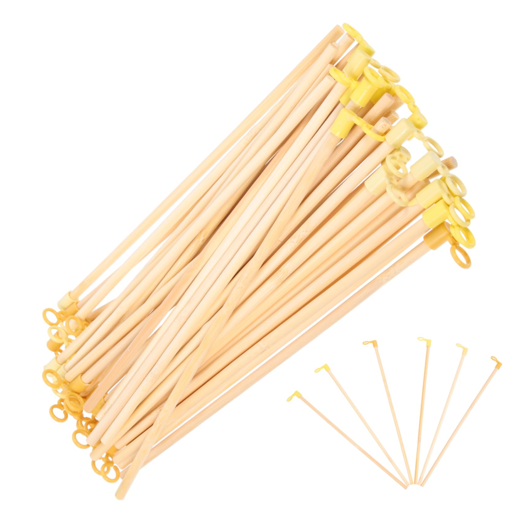 【送料無料】Cabilock 提灯 棒 持ち手 35個 ランタンハンドル ハンドヘルドランタンスティック まとめておもちゃ ランタンホルダーステッキ アクセサリー キット トイレ Diy ホールディング 木製 子 中華風 材料 色：示されているように、サイズ：26.50X2.70X1.30CM