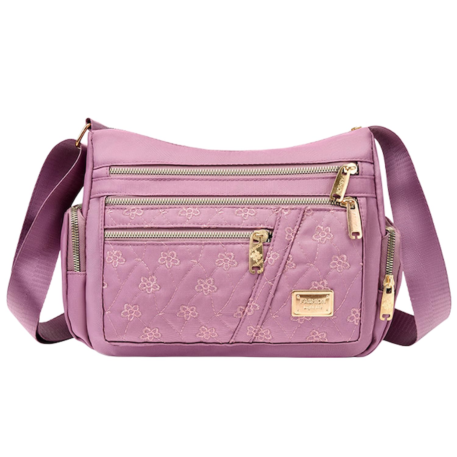 【送料無料】[Welltude] ショルダーバッグ レディース 斜めがけ 小さめ ミニバッグ 軽量 ミニショルダ- バッグ ポシェット 花柄 色：ピンク、サイズ：28cmx11cmxcm