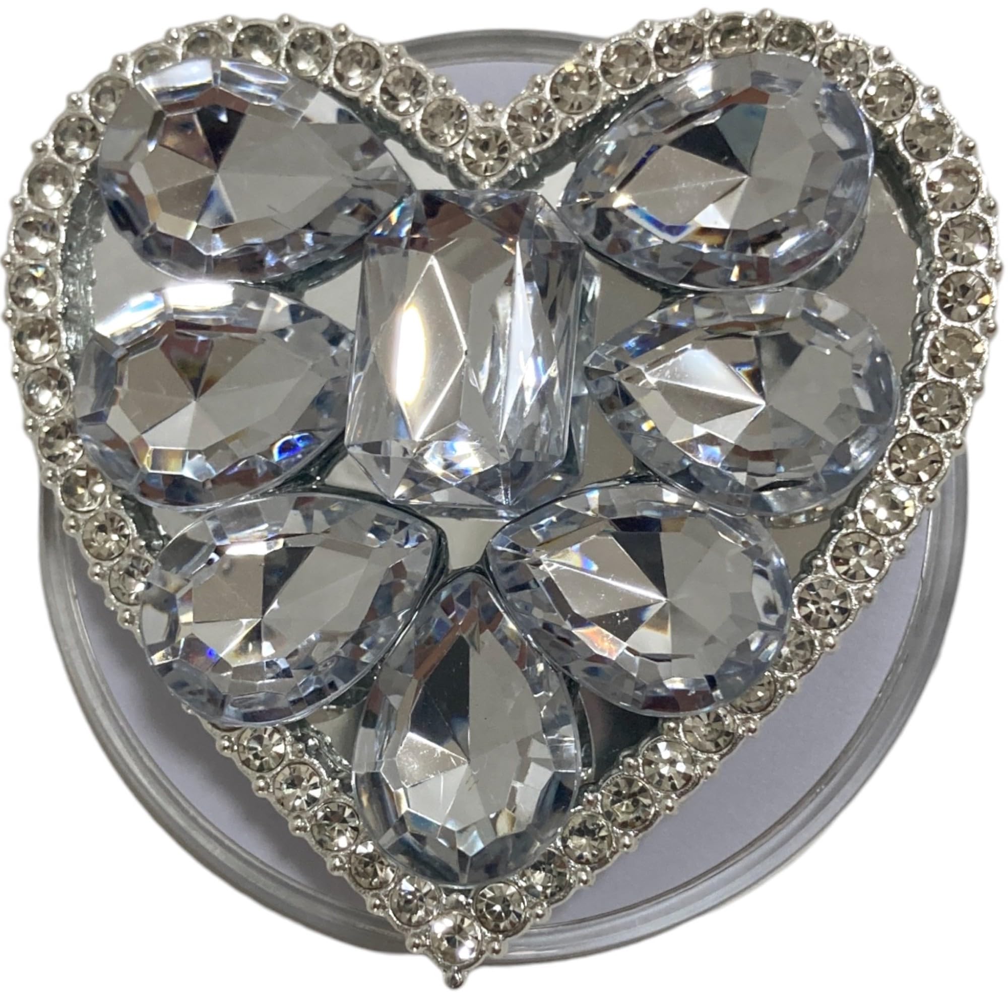 【送料無料】ハート ビジュー キラキラ 磁力吸着 マグネットりたたみスマホグリップ ソケッツ 韓国 ス..