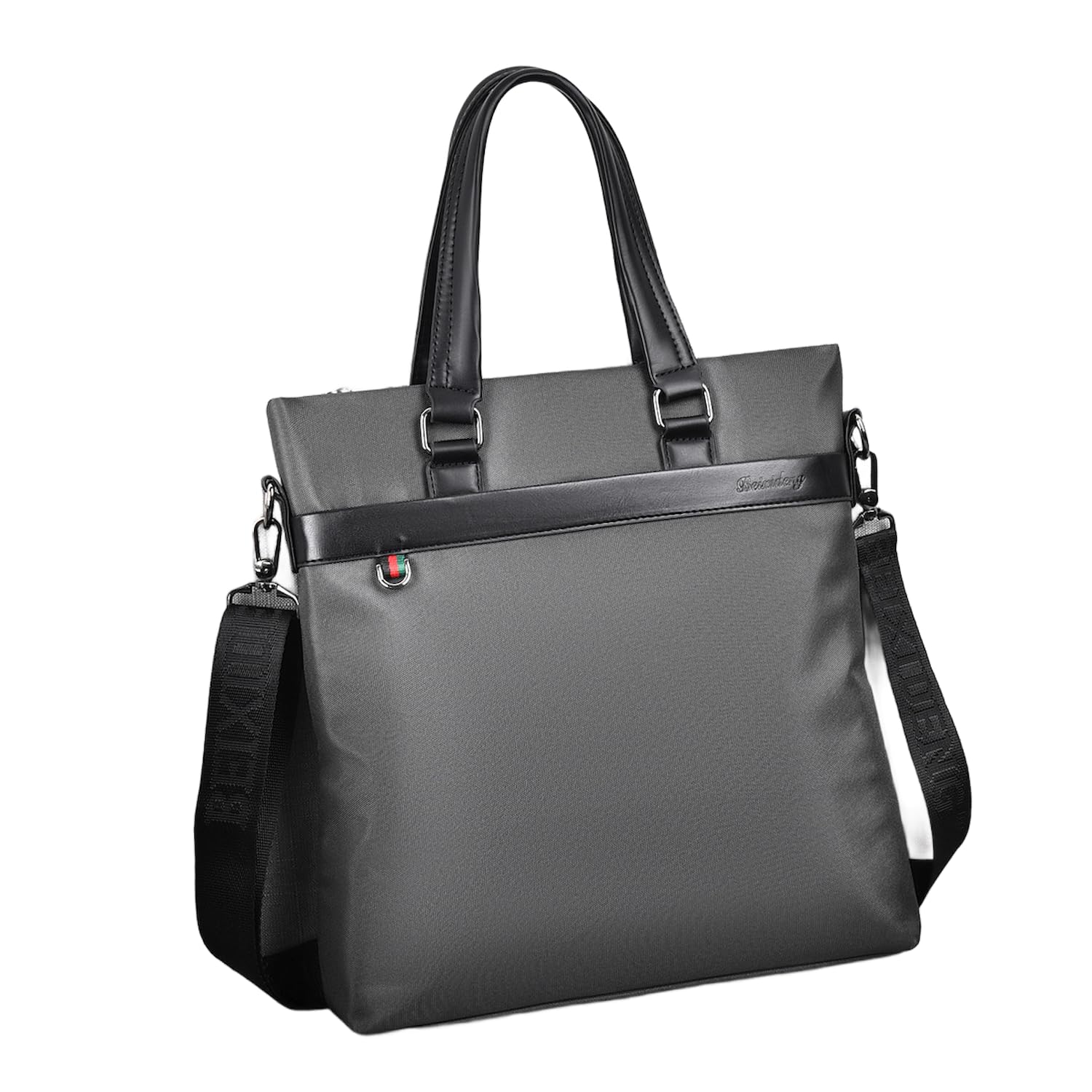 【送料無料】[Welltude] ショルダーバッグ メンズ 縦型 ビジネスバッグ 肩掛け 斜めがけ 通勤 通学 手提げバッグ a4対応 色：グレー、サイズ：30cmx5cmx34cm