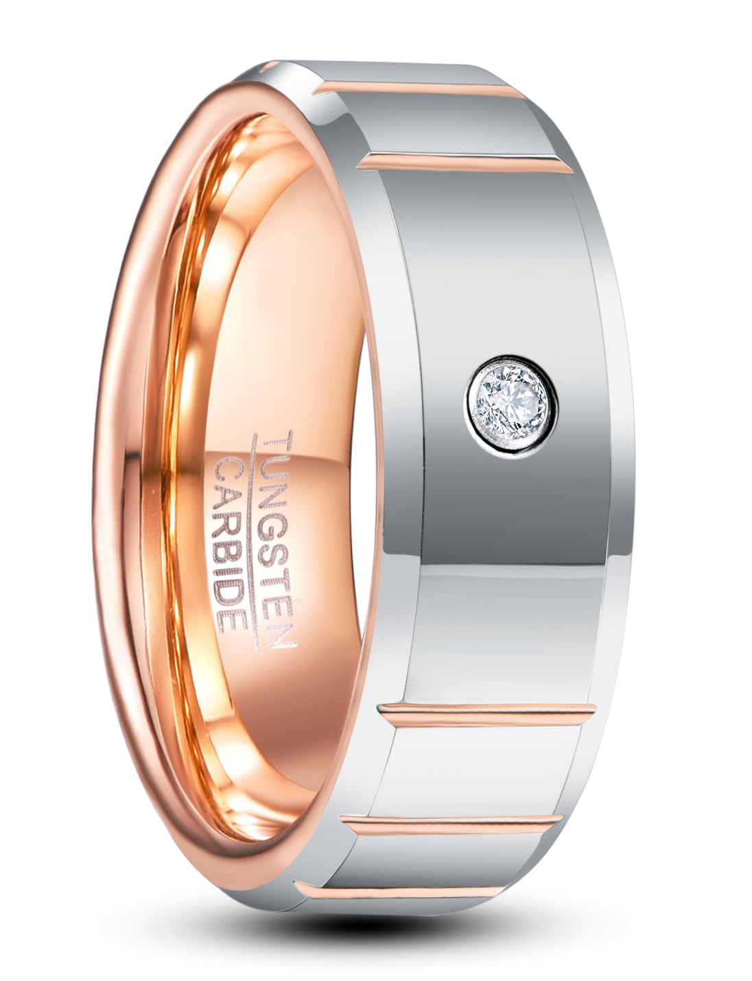 商品情報商品の説明説明 製品説明 「083BASE」がお届けする高品質なタングステン鋼メンズリングは、洗練されたデザインと優れた耐久性を兼ね備えています。このリングは、特別な瞬間を華やかに演出するために設計されています。 特徴： 高品質なタングステン鋼： このリングは高い耐久性と美しい輝きを持つタングステン鋼を使用しており、長期間の使用でも傷や変色がしにくいのが特徴です。 鏡面仕上げデザイン： 表面は高級感のある鏡面仕上げが施されており、シンプルながらもエレガントなデザインで、どんなシーンにもマッチします。 幅広8mmデザイン： 8mmの幅広デザインが、男性の手元を力強く引き立てます。存在感があり、洗練されたスタイルを演出します。 キュービックジルコニアの輝き： 中央に美しいキュービックジルコニアをセットしており、ダイヤモンドのような輝きを楽しめます。特別な瞬間を一層華やかにします。 内側のローズゴールドカラー： 内側にはローズゴールドカラーが施されており、エレガントで高級感のあるデザインに仕上げています。内側のカラーが指輪全体の魅力を引き立てます。主な仕様 高品質なタングステン鋼： 高い耐久性と美しい輝きを持つタングステン鋼を使用しています。傷や変色に強く、長期間ご使用いただけます。鏡面仕上げデザイン： 表面は高級感のある鏡面仕上げが施されており、シンプルながらもエレガントなデザインです。どんなシーンにもマッチします。幅広8mmデザイン： 8mmの幅広デザインが男性の手元を力強く引き立てます。存在感があり、洗練されたスタイルを演出します。キュービックジルコニアの輝き： 中央に美しいキュービックジルコニアをセットしており、ダイヤモンドのような輝きを楽しめます。特別な瞬間を一層華やかにします。内側のローズゴールドカラー： 内側にはローズゴールドカラーが施されており、エレガントで高級感のあるデザインとなっています。内側のカラーが指輪全体のデザインを引き立てます。