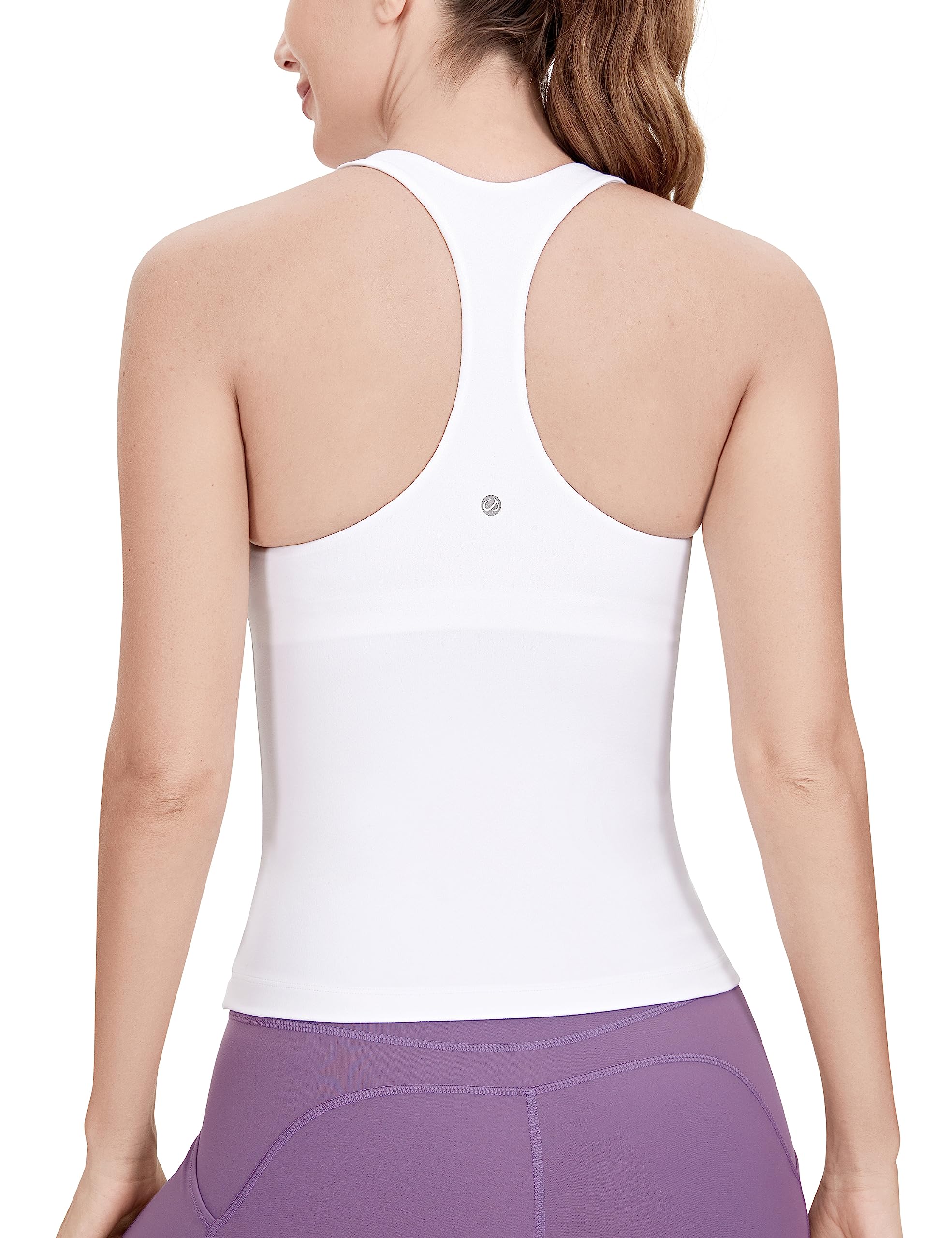 【送料無料】[CRZ YOGA] タンクトップ スポーツウェア レディース ヨガウェア カップ付 レーサーバック..