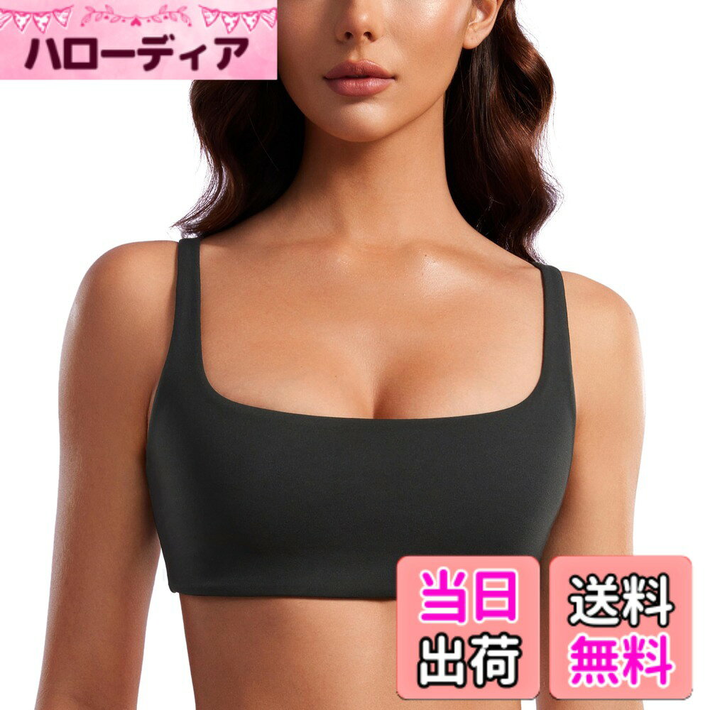 【送料無料】[CRZ YOGA] スポーツブラ ヨガブラ ヨガウェア スクエアネック キャミソール ノンワイヤー..