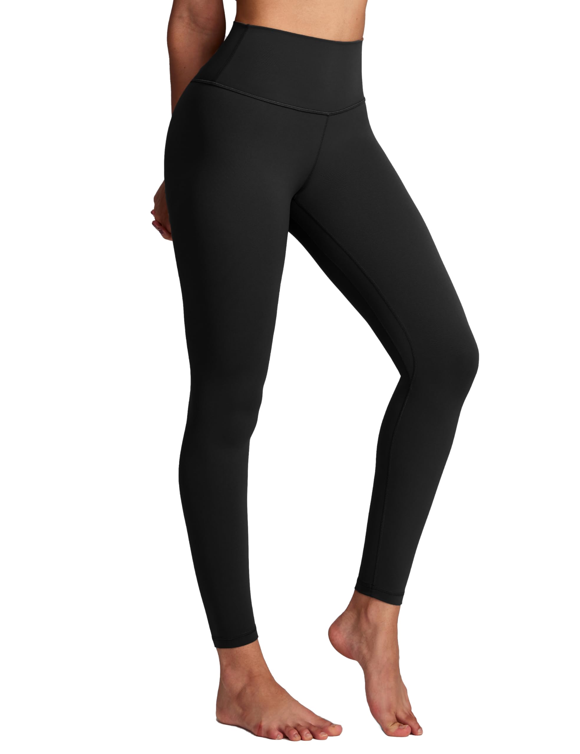 【送料無料】[CRZ YOGA] レギンス レディース ヨガパンツ ヨガ 着圧タイツ スパッツ ハイウエスト 美脚 九分丈 ヨガウェア Butterluxe アジアンフィット 股下22インチ/24インチ 色：ブラック、サイズ：L Regular