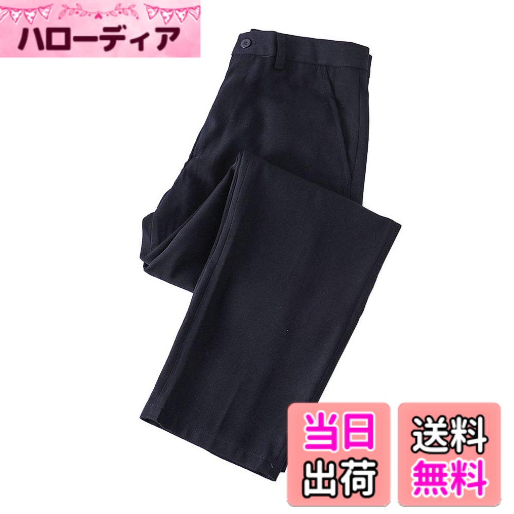 【送料無料】[BARYPORY] メンズ ズボン 学生服 男子制服 学校 制服 スクール スラックス フォーマル 涼しい 無地 軽量 春夏用 おしゃれ 色：ネイビー、サイズ：S