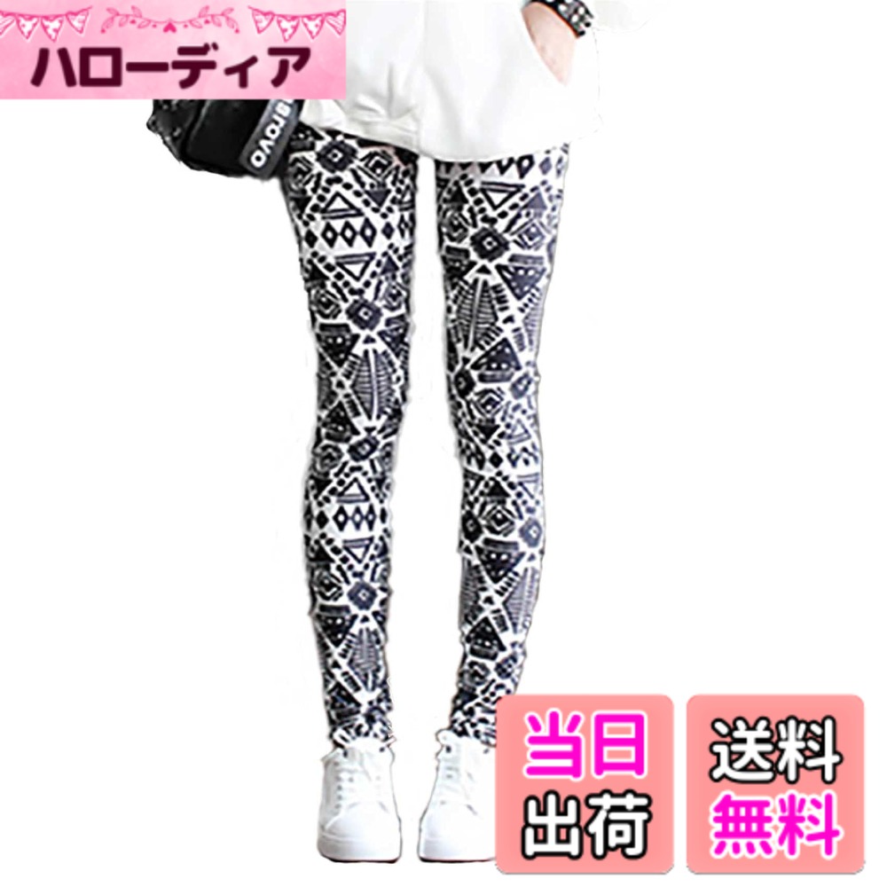 【送料無料】[PIENSE] 全12色 レギンス フリーサイズ カラフル ストレッチ お出掛け スポーツ 全般 ヨガ フィットネス ダンス 色：民族風、サイズ：Free Size