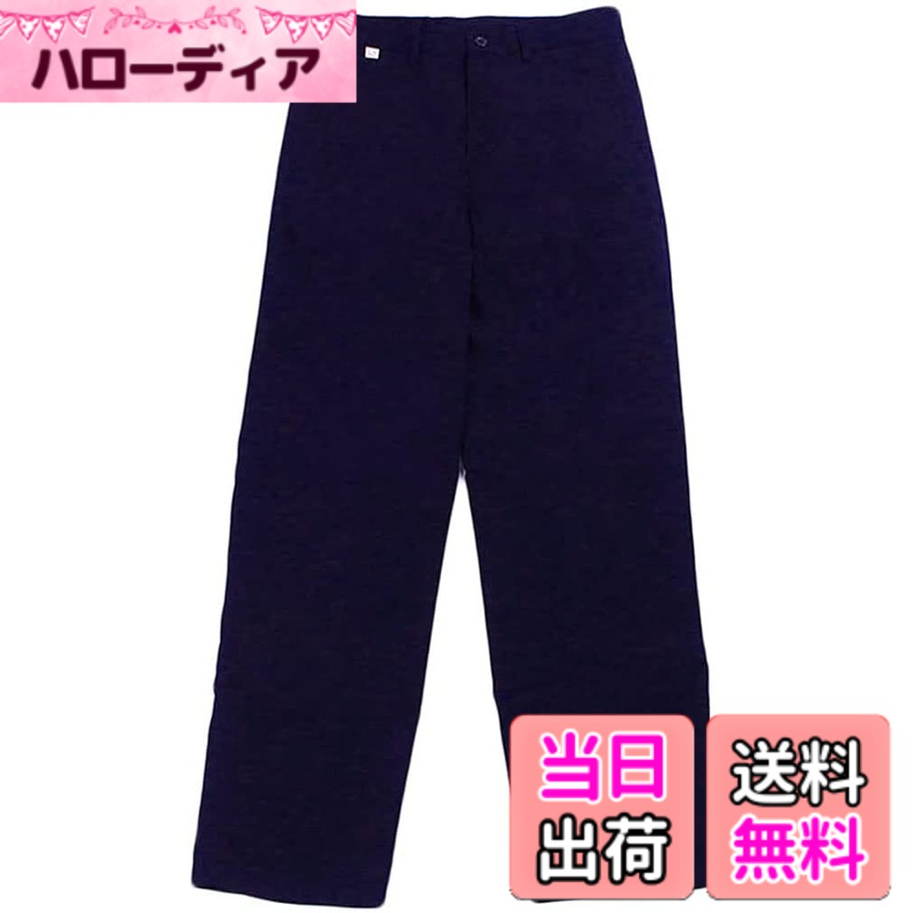 【送料無料】[BARYPORY] 学生服 ズボン 男子 パンツ メンズ 制服ズボン スクールズボン スラックス 全国標準型 オールシーズズボン 無地 軽量 色：ネイビー、サイズ：XL