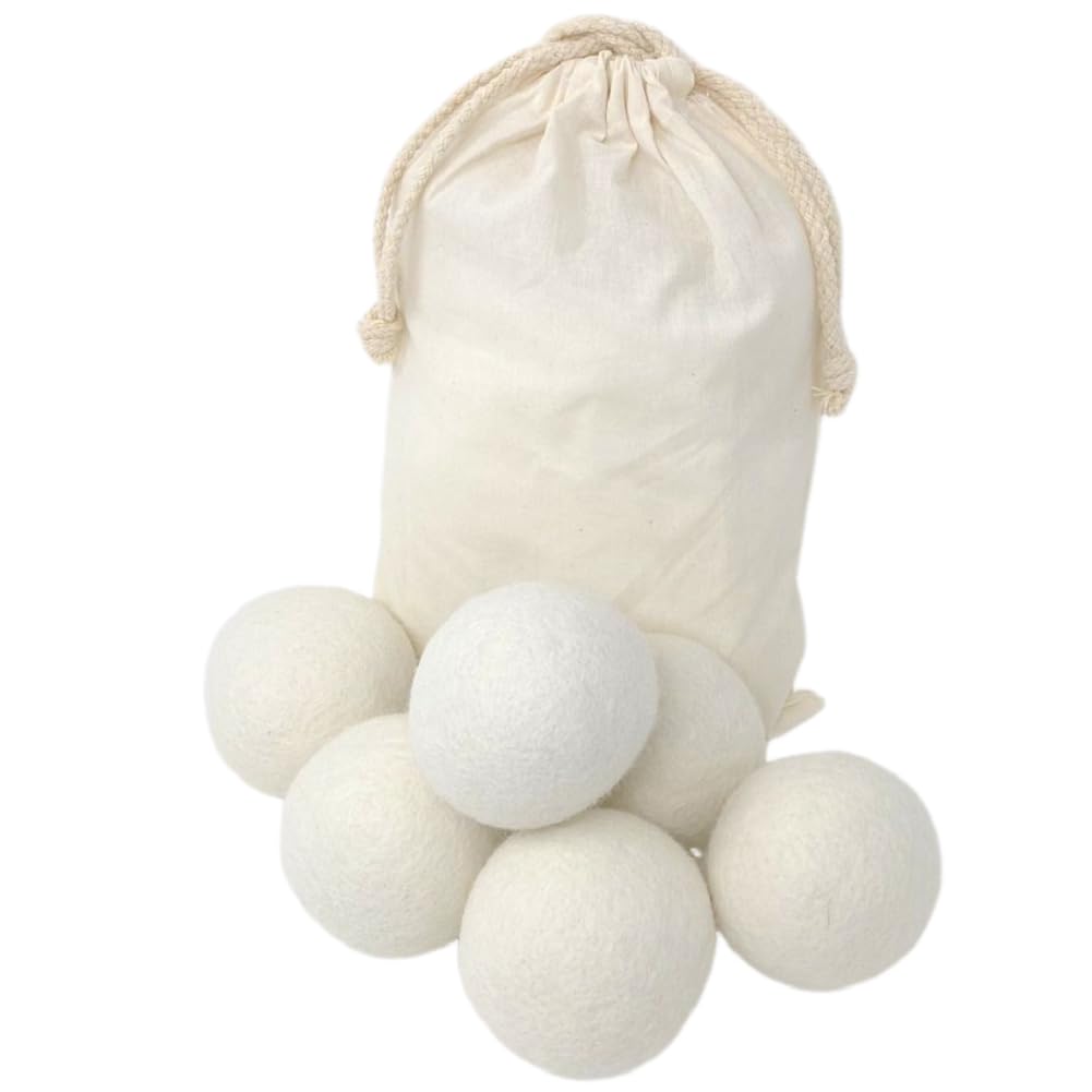 【送料無料】[pkpohs] ドライヤーボール 乾燥機 ボール ウールボール 7cm 6個セット 時短 しわ防止 洗濯