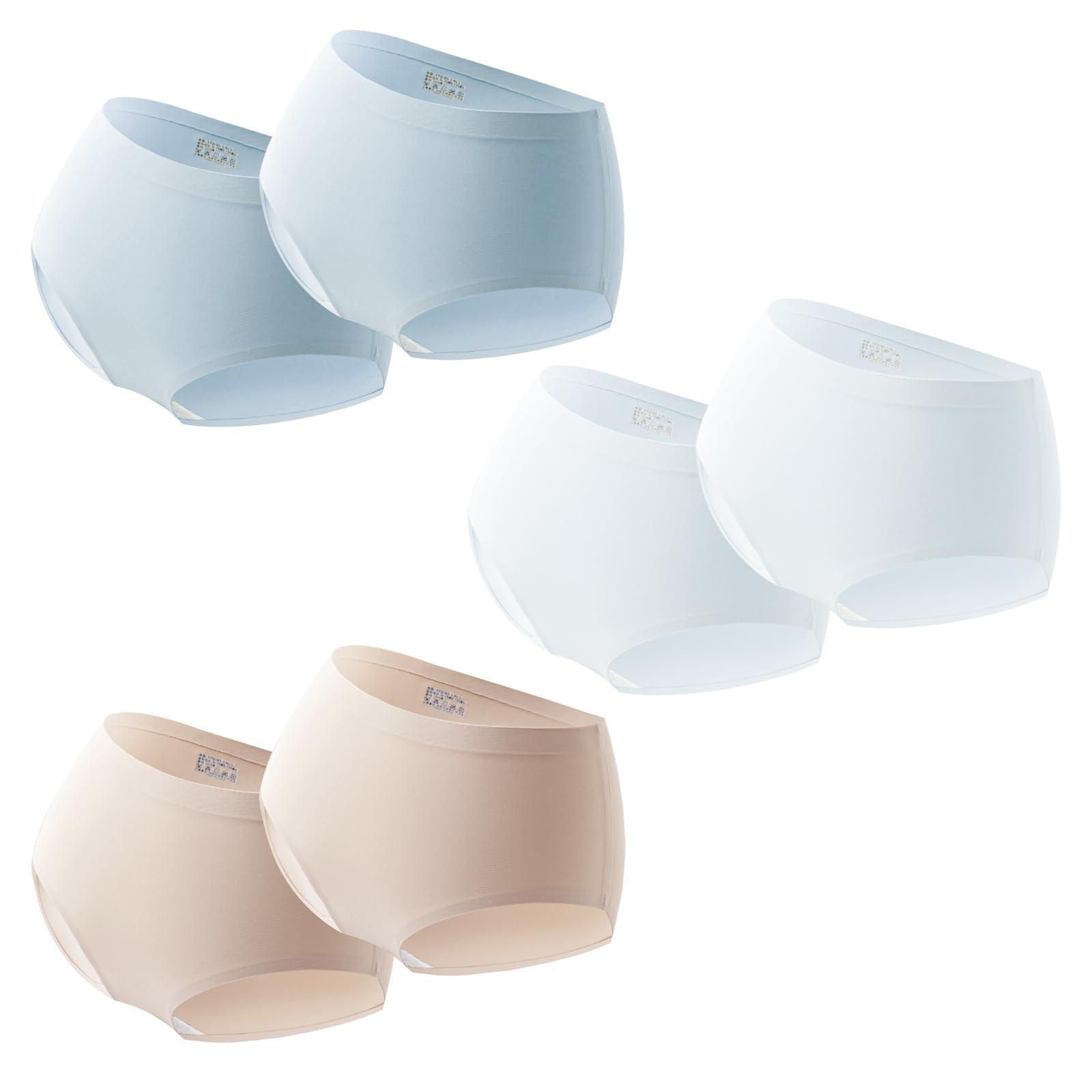 【送料無料】[RONGUI] 使い捨て シームレス ショーツ 個包装 食い込まない 大きいサイズ レディース 下着 綿 6枚セット 色：3カラーセット 6枚、サイズ：XL