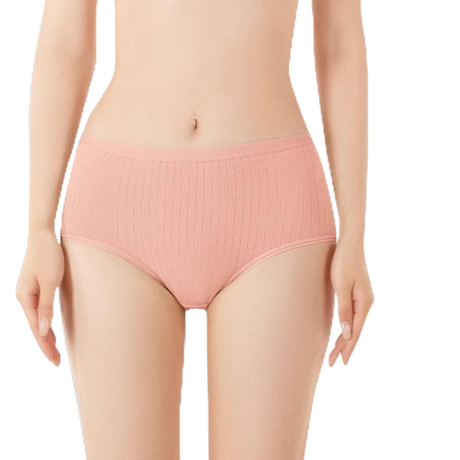 【送料無料】[RONGUI] 使い捨てパンツ 7枚セット レディース コットン 綿 100% 旅行 大きいサイズ 女性用 下着 ショーツ 色：7色ミックス、サイズ：2XL