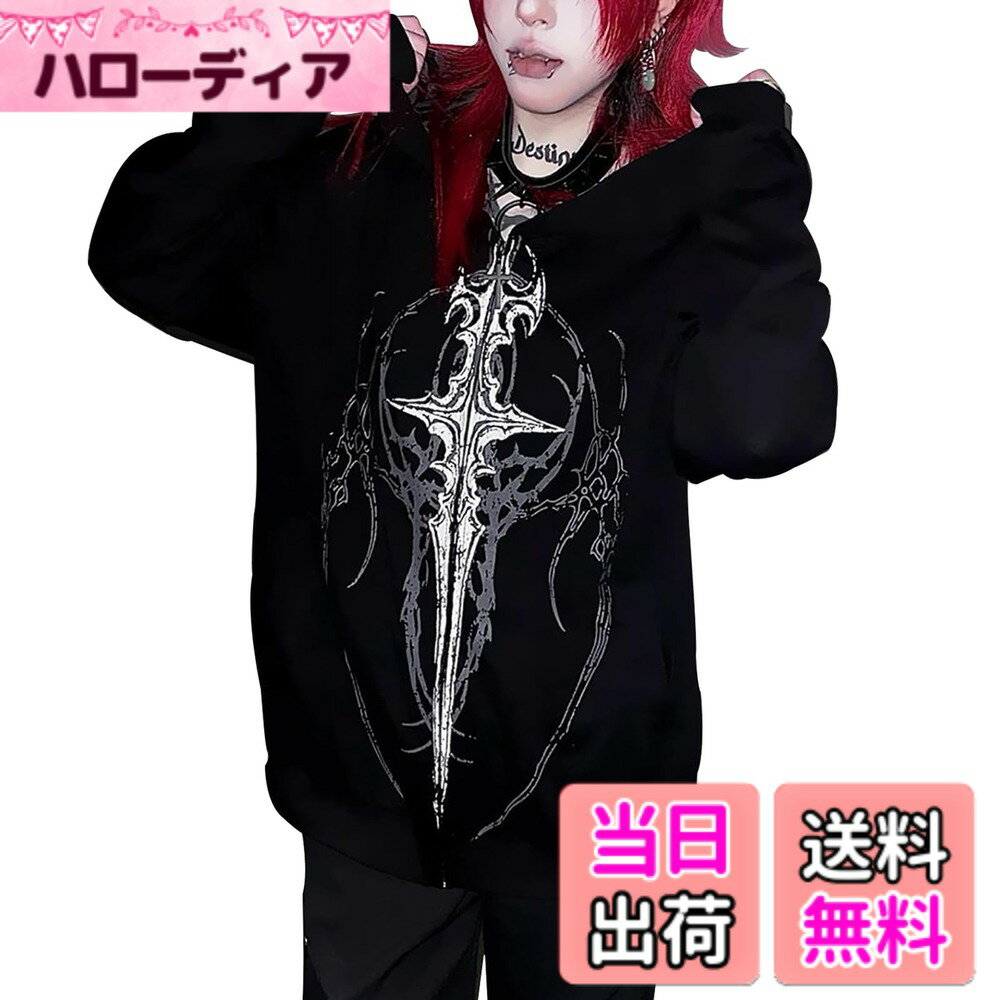 Jacket - 【送料無料】[TOWYYO] スウェットコート メンズ ニュートラル風 ストライプ 原宿系 渋谷系 かっこいい カップル服 ストリート系 おしゃれ 大きいサイズ お出かけ 通学 ジッパー付き サブカル系 色：ブラック、サイズ：M