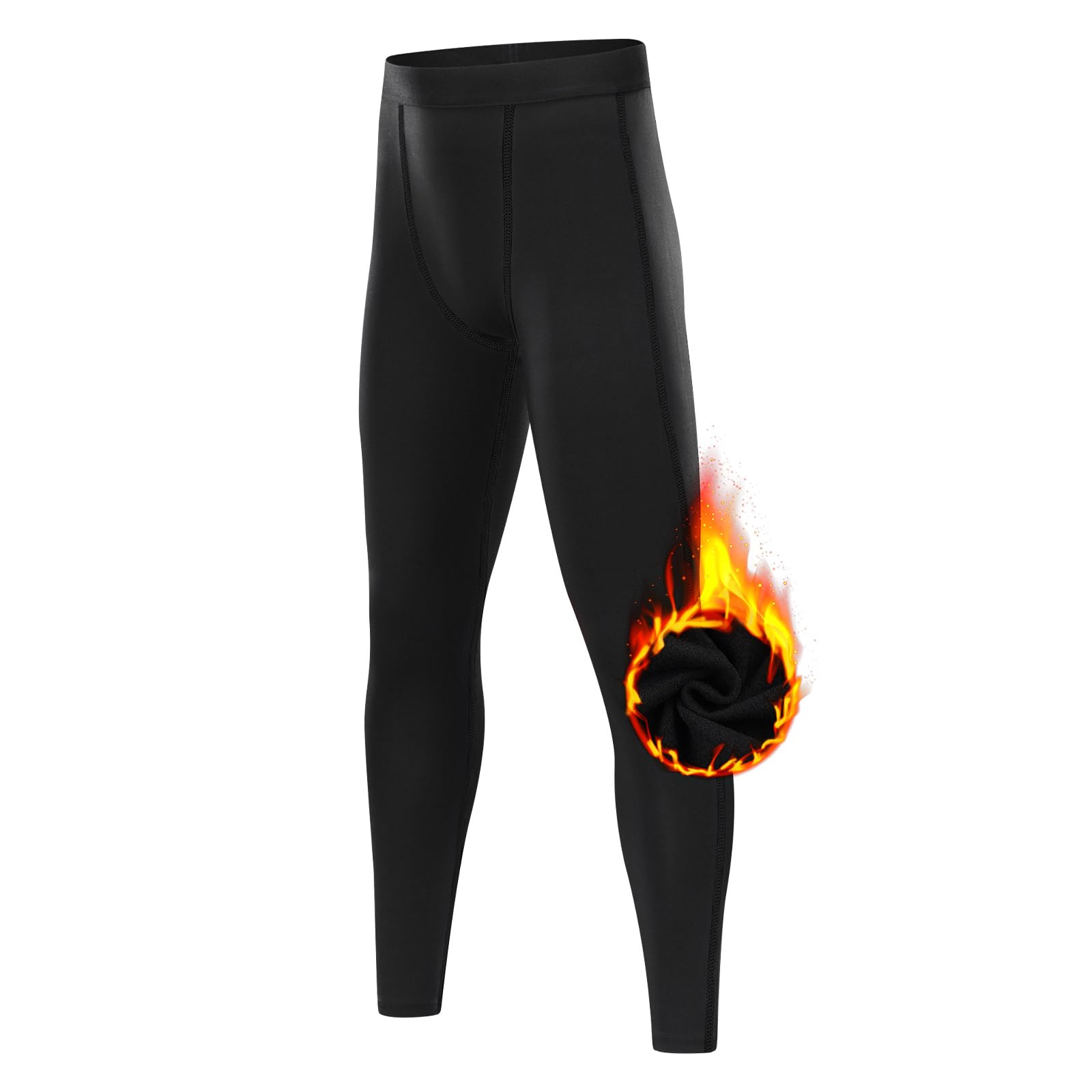 【送料無料】[Guooolex] スポーツタイツ スパッツ キッズ コンプレッションウェア スポーツインナー レギンス パワーストレッチ 裏起毛 保温インナー 吸汗速乾 色：ブラックブラック（下着）裏起毛、サイズ：160