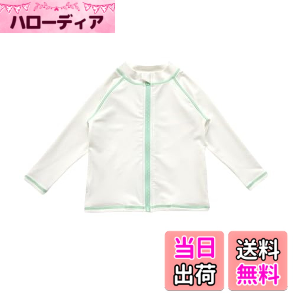 商品情報商品の説明説明 ○セット内容：ラッシュガード※トップスのみの販売でございます。モデルが着用しているパンツはセットではございません。 ○紫外線から肌を守ってくれるラッシュガード。一人でも着替えやすいファスナータイプです。主な仕様 ○セット内容：ラッシュガード※トップスのみの販売でございます。モデルが着用しているパンツはセットではございません。○紫外線から肌を守ってくれるラッシュガード。一人でも着替えやすいファスナータイプです。○日焼け止めクリームがお肌に合わないデリケートなお子さんにもおすすめです。プールではもちろん、スポーツやアウトドアシーンでも使える水陸両用モデル。吸汗速乾素材で濡れてもすぐに乾きます。○シンプルなデザインをで触りのよい柔らかい生地を使用。弾力があり、伸縮性に優れています。○首元までしっかりとカバーしてくれます。お子さんの成長に合わせて110-160cmまでの豊富なサイズ展開。○Sizeは商品画像を参考にお願い致します。 ※サイズは平置き測定の為、多少の誤差はご了承くださいませ。 ※モデル身長：108cm、着用サイズ:120cmbr○【お手入れ方法】真水ですすぎ洗いをしてから中性洗剤で軽く押し洗いをしてよくすすいで下さい。直射日光を避け、風通しのよい所で陰干して下さい。洗濯機、乾燥機、アイロン、熱湯のご使用はお避け下さい。
