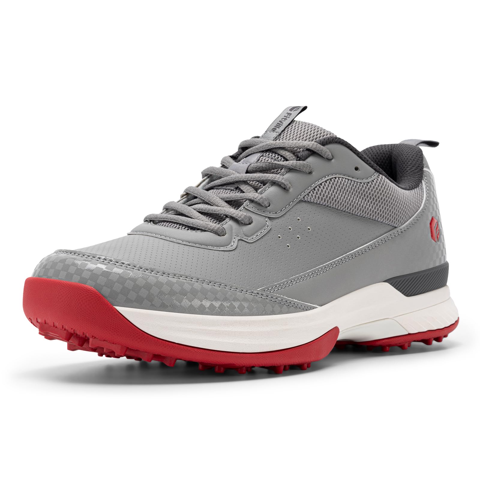 【送料無料】[FitVille] 幅広 ゴルフシューズ メンズ 2E 4E プロゴルフ靴 ソフトスパイク付き 軽量 防..