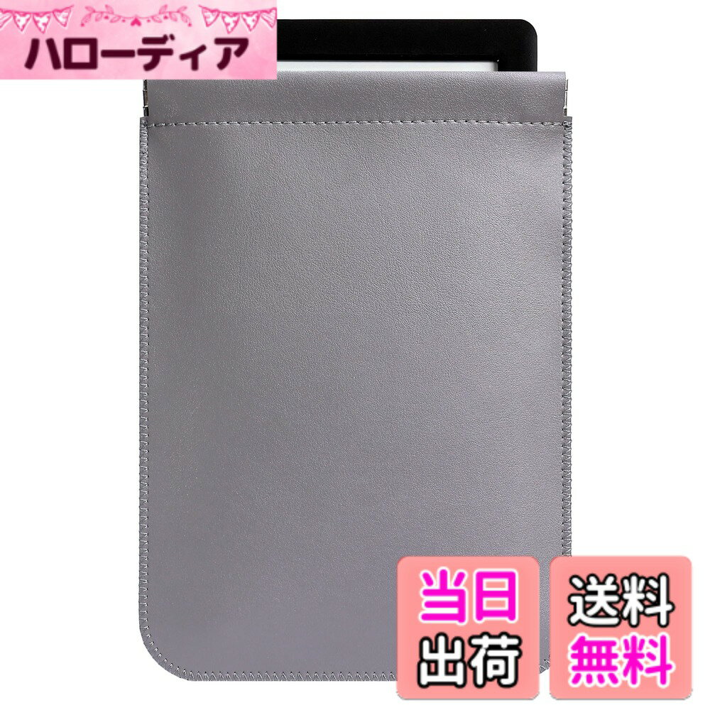 【送料無料】CM Tech 第12世代 Kindle Paperwhite レザーケース 第11世代 Kindle スリーブ 自動閉め 薄型 超軽量 Kobo PUレザーカバー Kindle 第10世代 第9世代 第8世代 第7世代 Kindle Oasis 全保護合皮ケース 色：グレー、サイズ：Oasis Kindle