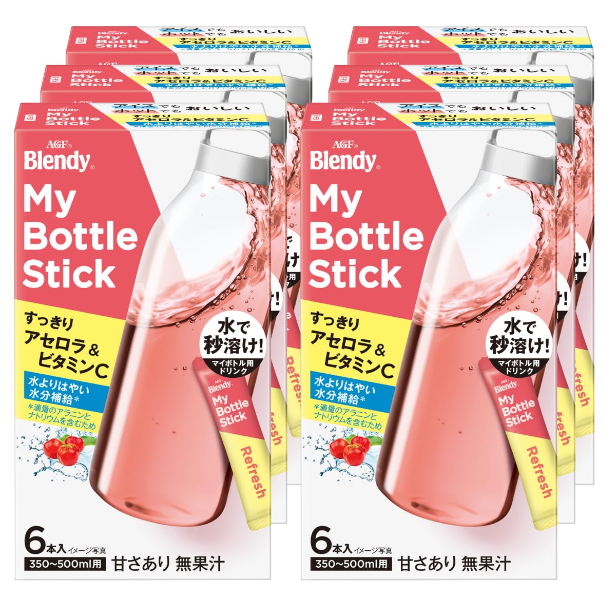 【送料無料】ブレンディ マイボトルスティック すっきりアセロラ＆ビタミンC サイズ：6本x6箱