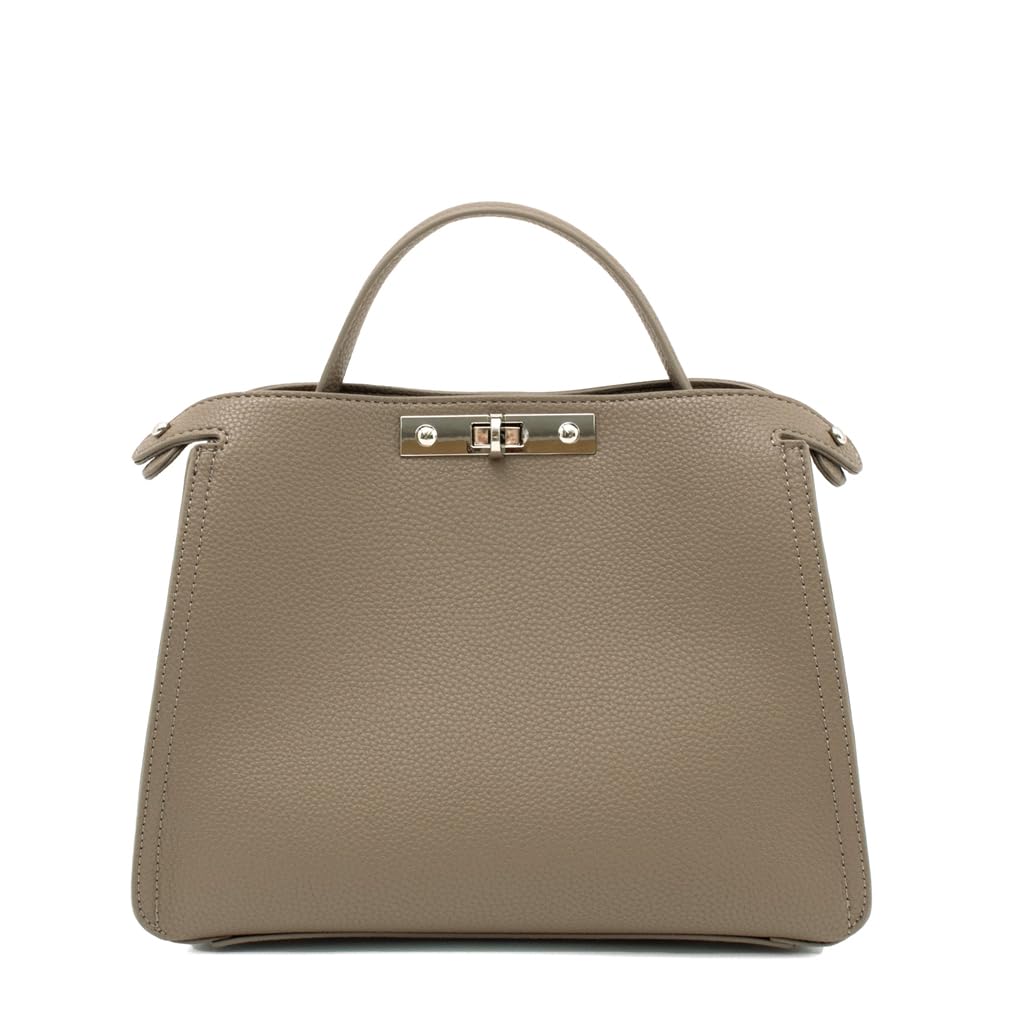 【送料無料】[Gratante] グラタンテ ワンハンドル 2way ミニショルダー バッグ レディース ショルダーバッグ abb-g0053 色：シルバーグレーベージュ