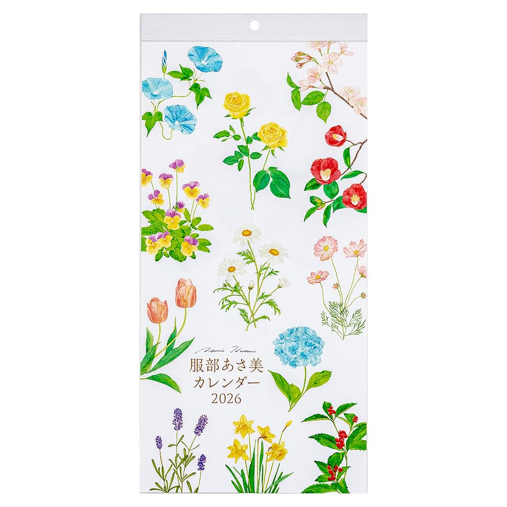 【送料無料】【2026年度版 カレンダー】 ナカバヤシ FSC-MX／壁掛けカレンダー2026花イラスト／A3スリム COC-CLH-A3SFI-26 色：マルチカラー