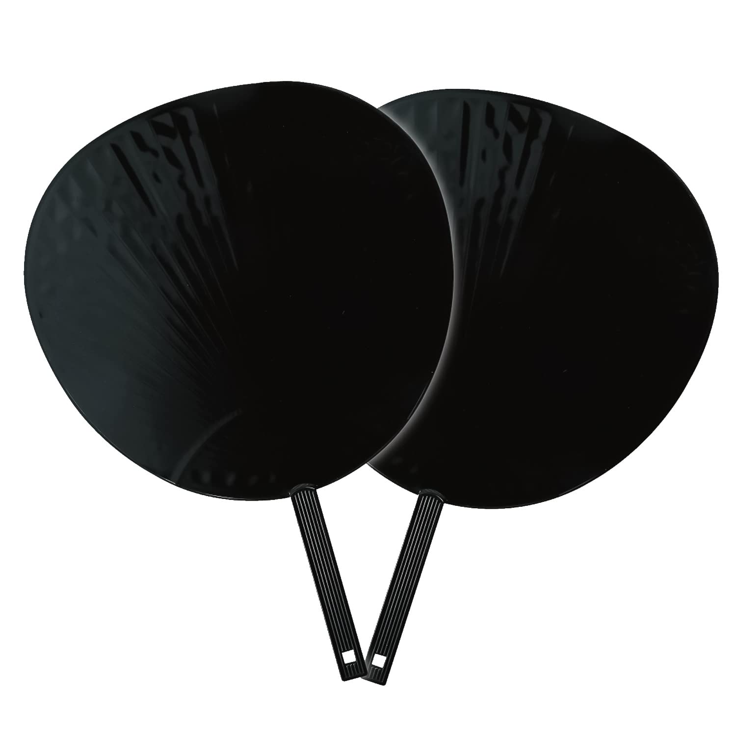 【送料無料】新日本カレンダー うちわ 推し活グッズ ジャンボうちわ 2枚 色：黒