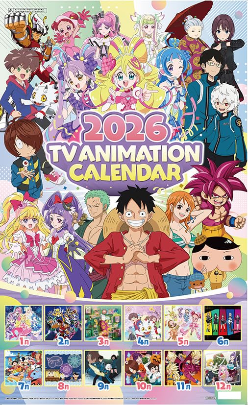 【送料無料】東映アニメーション テレビアニメ 2026年カレンダー A2 CL-048 色：カラー